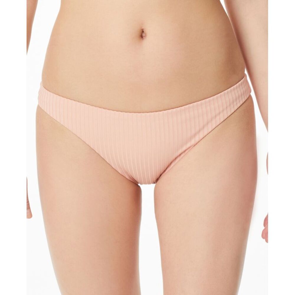 Sanctuary Refresh Rib Cinch-back Hipster Bikini Bottoms In Rose Smoke -